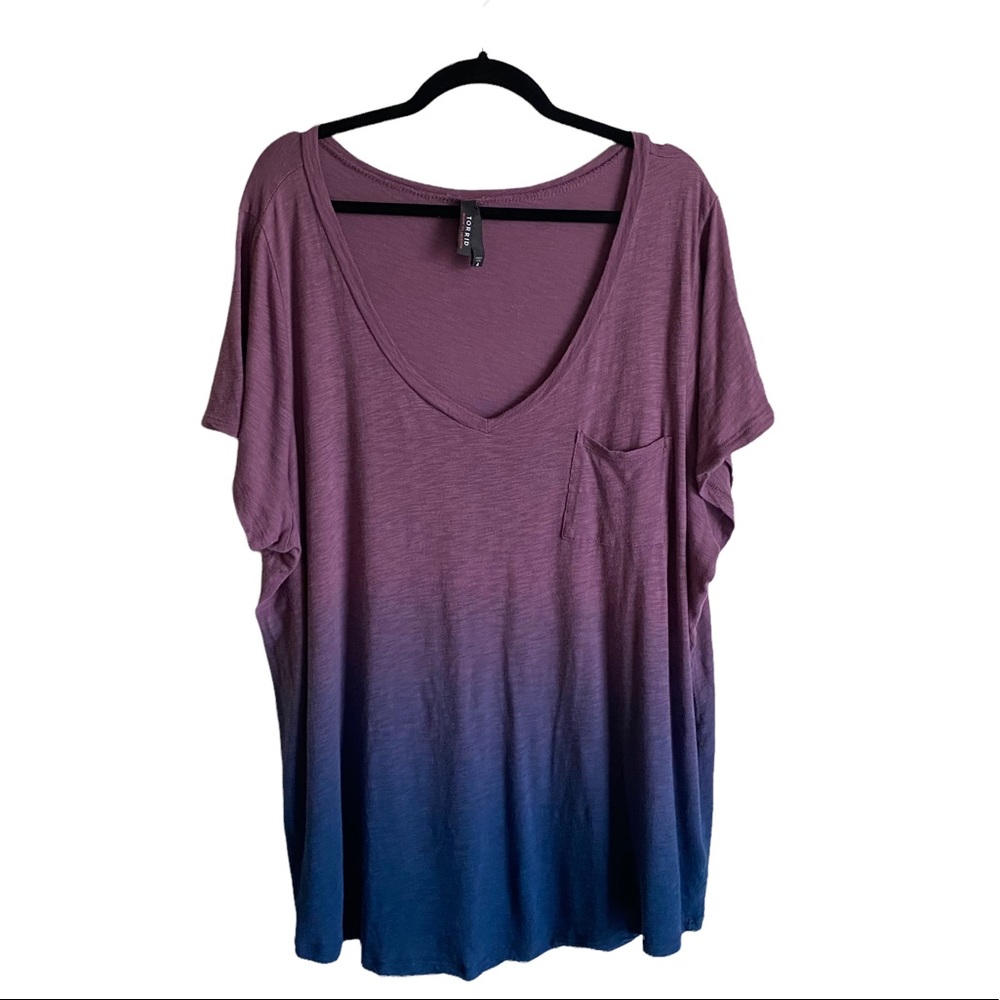 Torrid Premium Tee Collection/Purple Ombré/Size 4